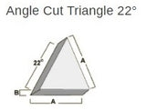 Ceramic Media - ACT (Angle Cut Triangles) 3/8" x 3/8"- Medium Duty