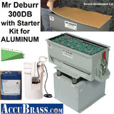 STARTER KIT for ALUMINUM - Mr Deburr 300DB with Plastic Media and General Purpose Cleaner Compound