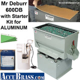 STARTER KIT for ALUMINUM - Mr Deburr 600DB with Plastic Media and General Purpose Cleaner Compound