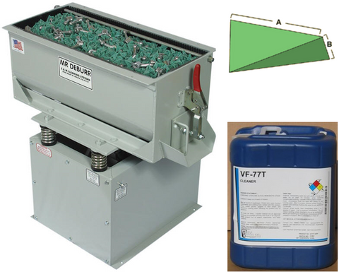 300DB Mr Deburr 3 Cubic Foot Rectangular Vibratory Tank