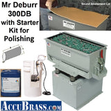 STARTER KIT for POLISHING - Mr Deburr 300DB with Porcelain Media and Burnishing Compound