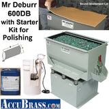 STARTER KIT for POLISHING - Mr Deburr 600DB with Porcelain Media and Burnishing Compound